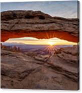 Another Sunrise At Mesa Arch Canvas Print