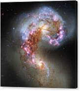 Antennae Galaxies Reloaded Canvas Print