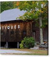 Antique Barn In Fall Canvas Print