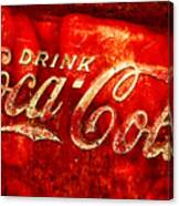 Antique Coca-cola Cooler Canvas Print
