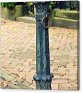 Antique Hitching Post Canvas Print