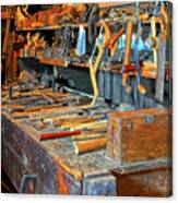 Antique Tool Bench Canvas Print