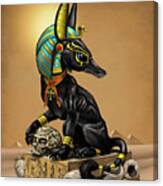 Anubis Egyptian God Canvas Print