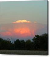 Anvil Cloud Over Kirksville, Mo Canvas Print