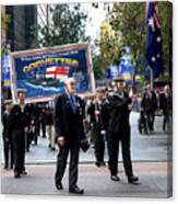 Anzac Day March - Corvettes Canvas Print