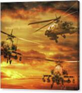 Apache Attack Canvas Print