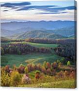 Appalachian Trail Nc Tn Max Patch Spring Morning Canvas Print
