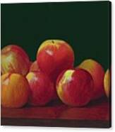 Apples On A Tabletop Canvas Print