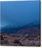 Approaching Snow Storm Canvas Print