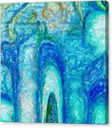 Aqua Abstract Canvas Print