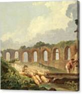 Aqueduct In Ruins Canvas Print