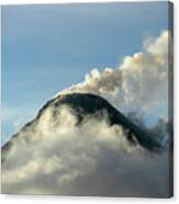 Arenal Volcano Above The Clouds Canvas Print
