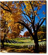 Arlington Cemetery In The Fall Canvas Print