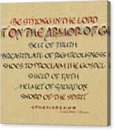 Armor Of God Canvas Print