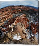 Around Bryce Canyon -- Hoodoo Formations In Bryce Canyon National Park, Utah Canvas Print