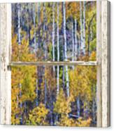 Aspen Tree Magic Cottonwood Pass White Farm House Window Art Canvas Print