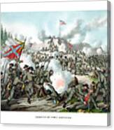 Assault On Fort Sanders Canvas Print