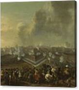 Assault On The Town Of Coevorden Canvas Print