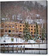 Assembly Inn In The Snow Canvas Print