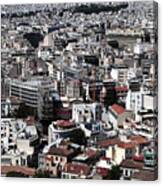Athens Cityscape Iii Canvas Print