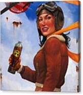 Atom Bomb Cola Send Thirst Flying Canvas Print
