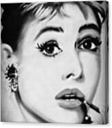 Audrey Hepburn Mural Canvas Print