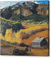 Autumn Nostalgia Wilson Peak Colorado Canvas Print