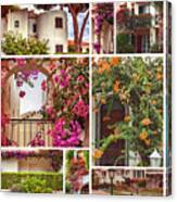 Autumn Houses,  Gardens And Balconies In Portugal Canvas Print