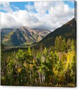 Autumn Morning Shadows In The Rockies Canvas Print