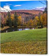 Autumn On The Back Roads Of Vermont. Canvas Print