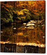 Autumn Spillway Canvas Print