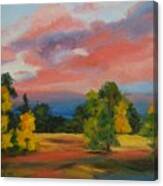 Autumn Sunset Canvas Print