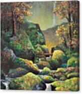 Autumn Waterfalls Canvas Print