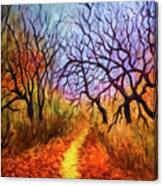 Autumn's Secret Path Canvas Print