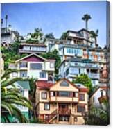 Avalon Hillside With Harbor View Canvas Print