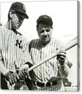 Babe Ruth And Lou Gehrig Canvas Print Babe Ruth And Lou Gehrig Canvas Print