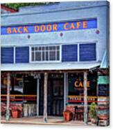 Back Door Cafe Canvas Print
