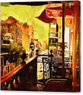 Balcony Cafe Canvas Print