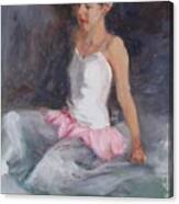 Ballerina At Rest Canvas Print