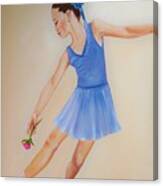 Ballerina Blue Canvas Print