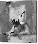 Ballerina Dance On The Floor Canvas Print