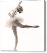 Ballerina Arabesque Canvas Print