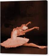 Ballet Dancer In White 01 Canvas Print