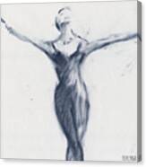 Ballet Sketch Open Arms Canvas Print