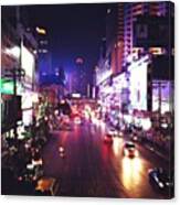 Bangkok, City Of Contrasts #lights Canvas Print