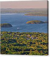 Bar Harbor And Frenchman Bay Panorama Canvas Print