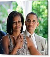 Barack And Michelle Obama 1 Canvas Print