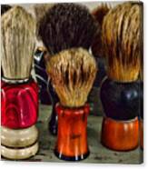 Barber - Shaving Brush Collection Canvas Print