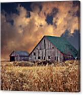 Barn Surrounded With Beauty Canvas Print