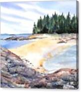 Barred Island Sandbar Canvas Print